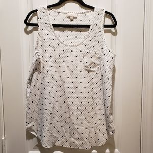 BUY 2 GET 1 FREE LOFT Polka Dot Tank Top